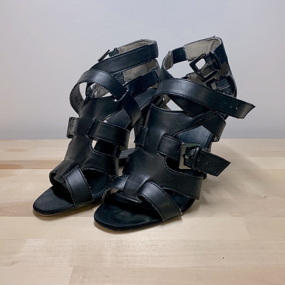 Ziti soho leather strap heels